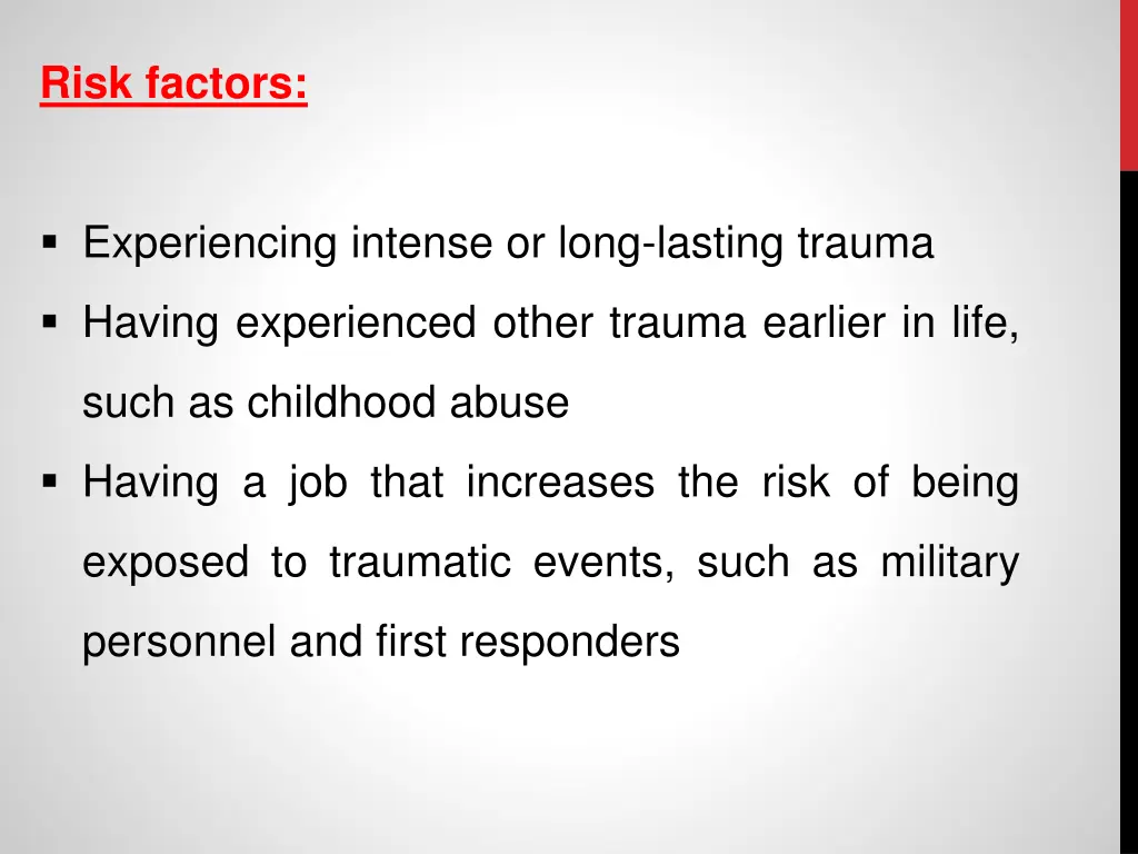 risk factors