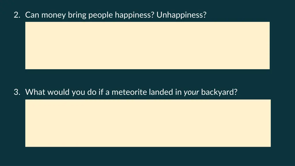 2 can money bring people happiness unhappiness