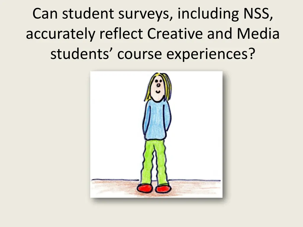 can student surveys including nss accurately