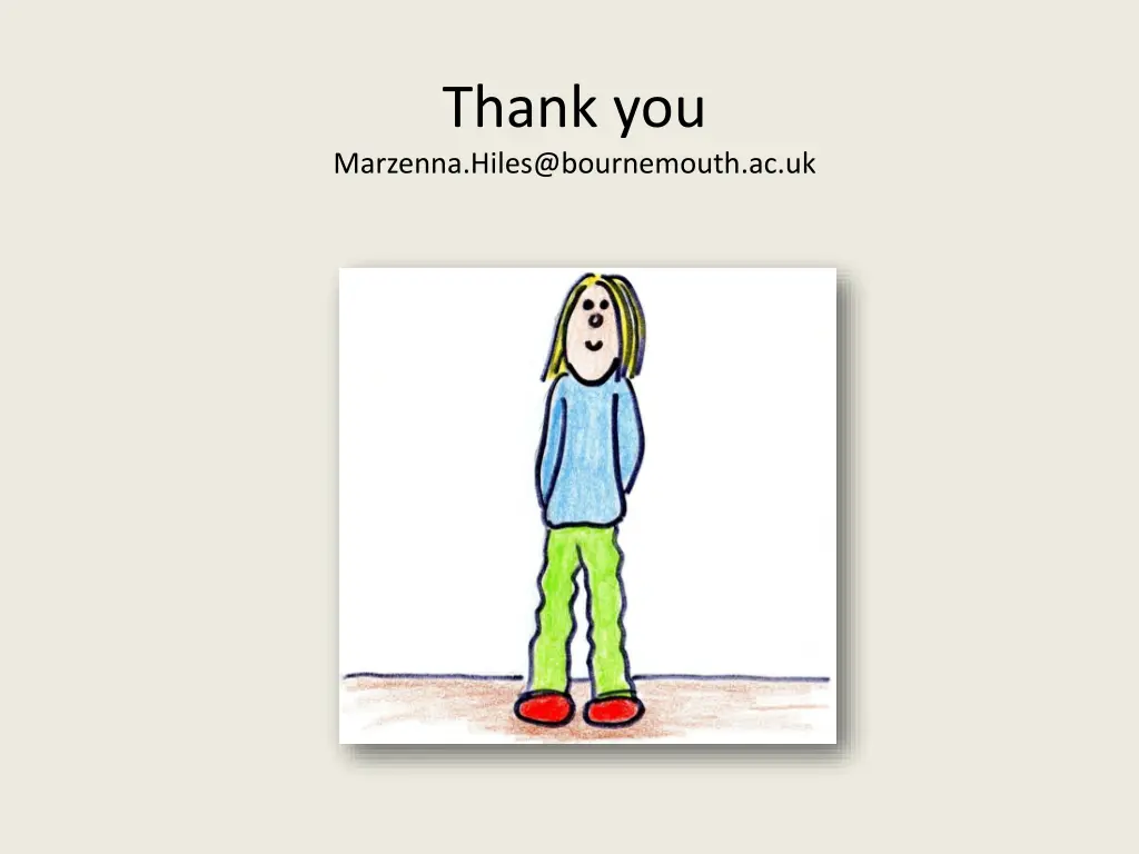 thank you marzenna hiles@bournemouth ac uk