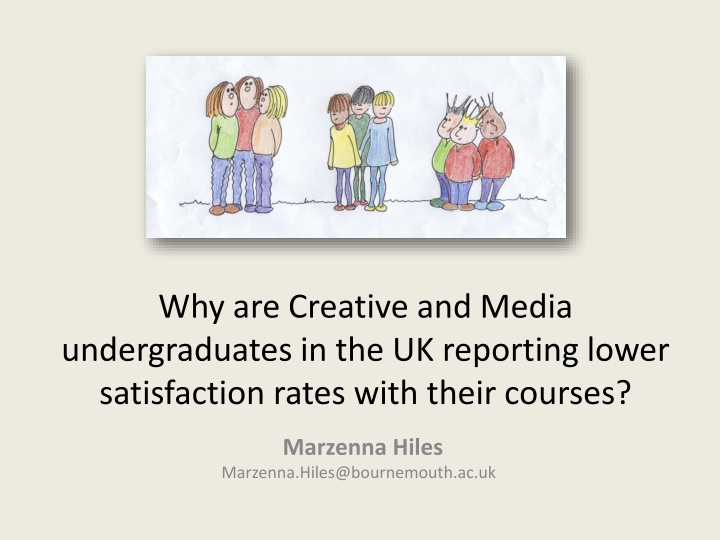 why are creative and media undergraduates