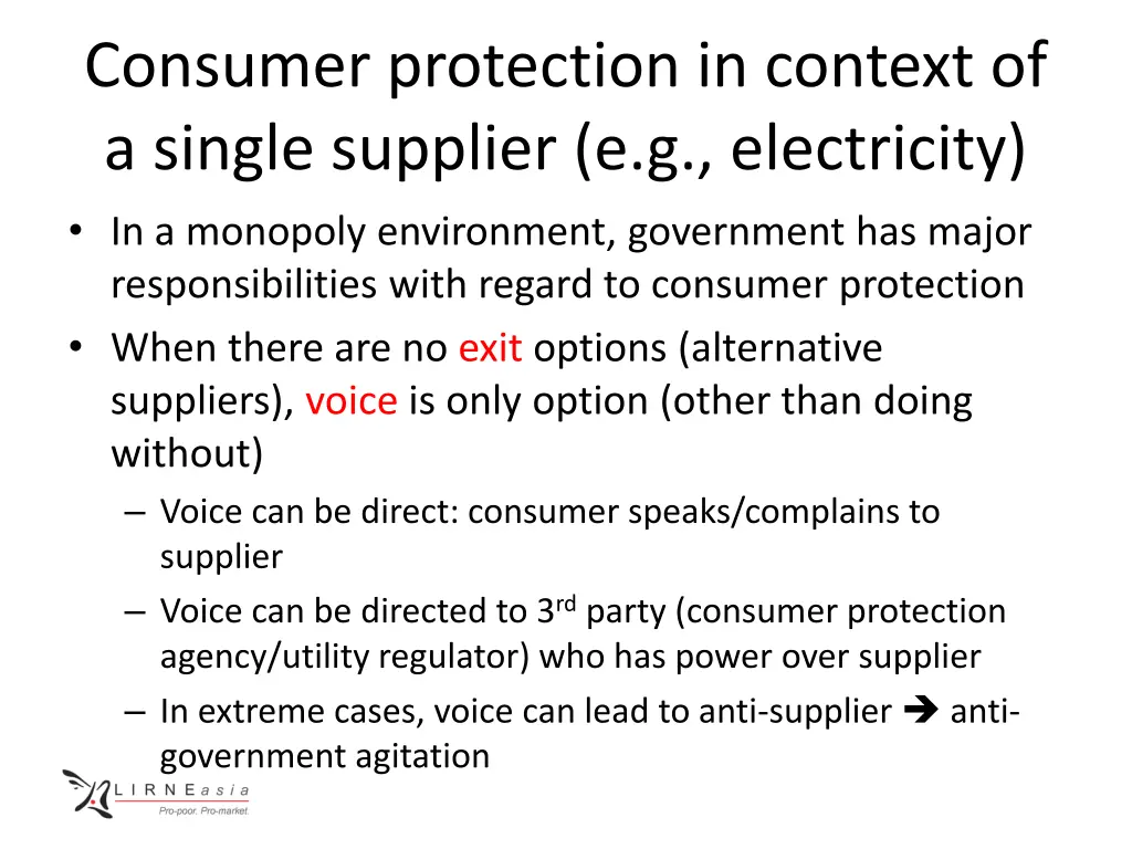 consumer protection in context of a single