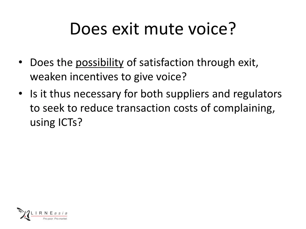 does exit mute voice