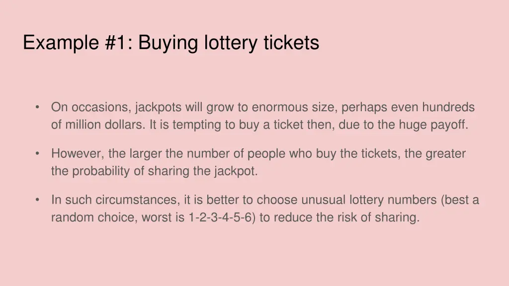 example 1 buying lottery tickets 1