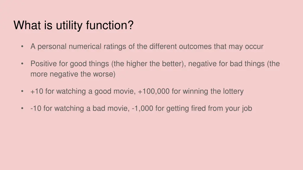 what is utility function