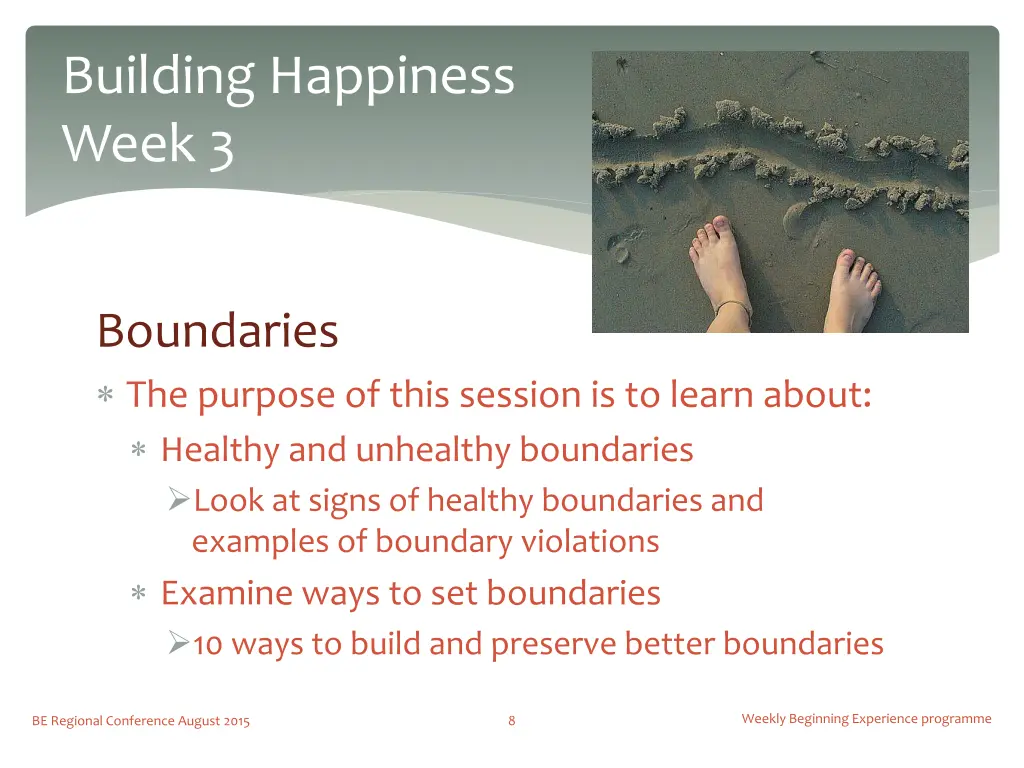 building happiness week 3