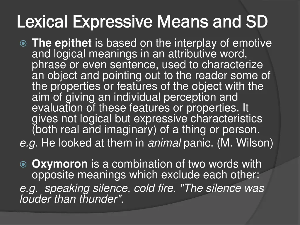 lexical expressive means and sd lexical 3