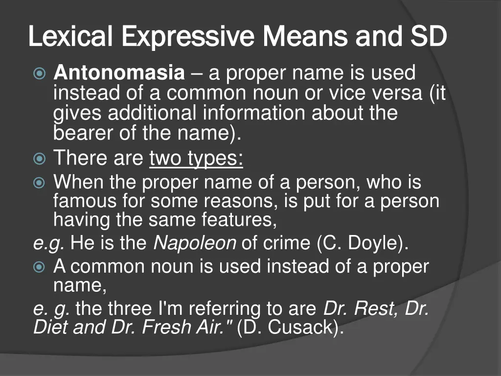 lexical expressive means and sd lexical 5