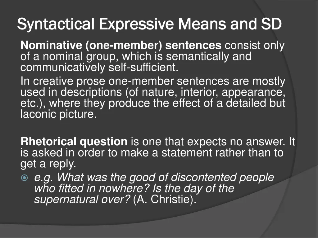 syntactical expressive means and sd syntactical 7