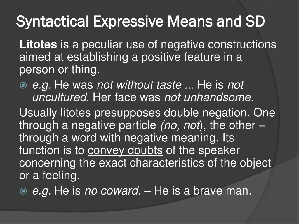 syntactical expressive means and sd syntactical 8