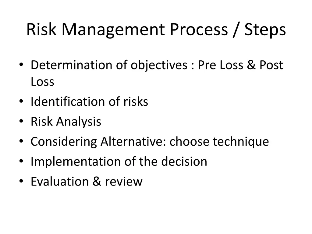 risk management process steps