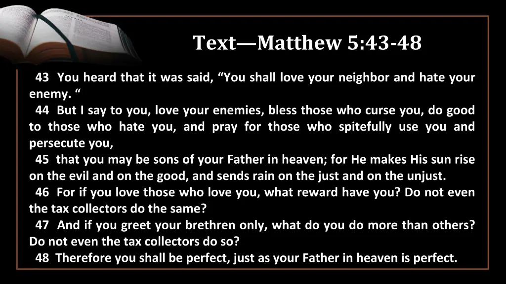 text matthew 5 43 48