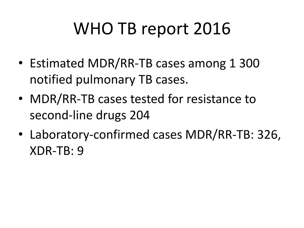 who tb report 2016