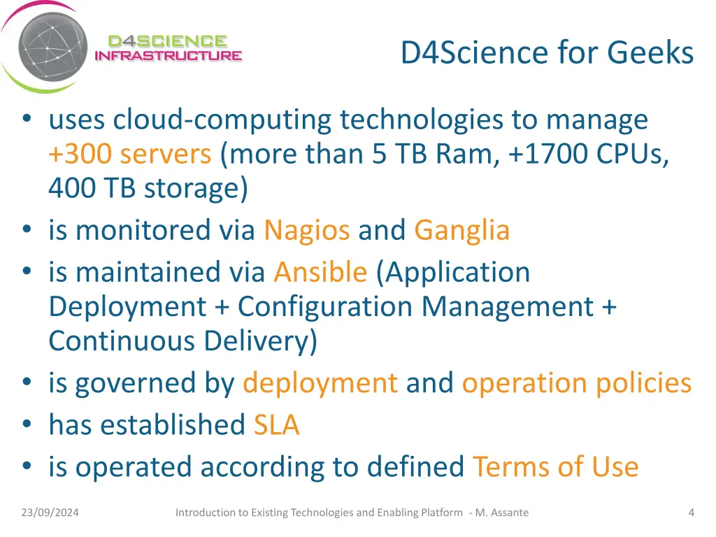 d4science for geeks