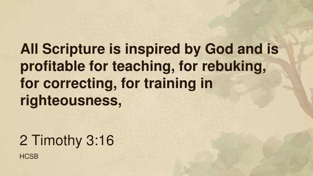 all scripture is inspired