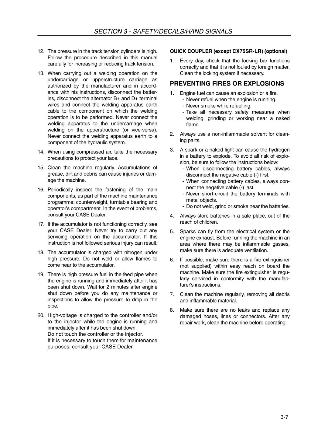 section 3 safety decals hand signals 5