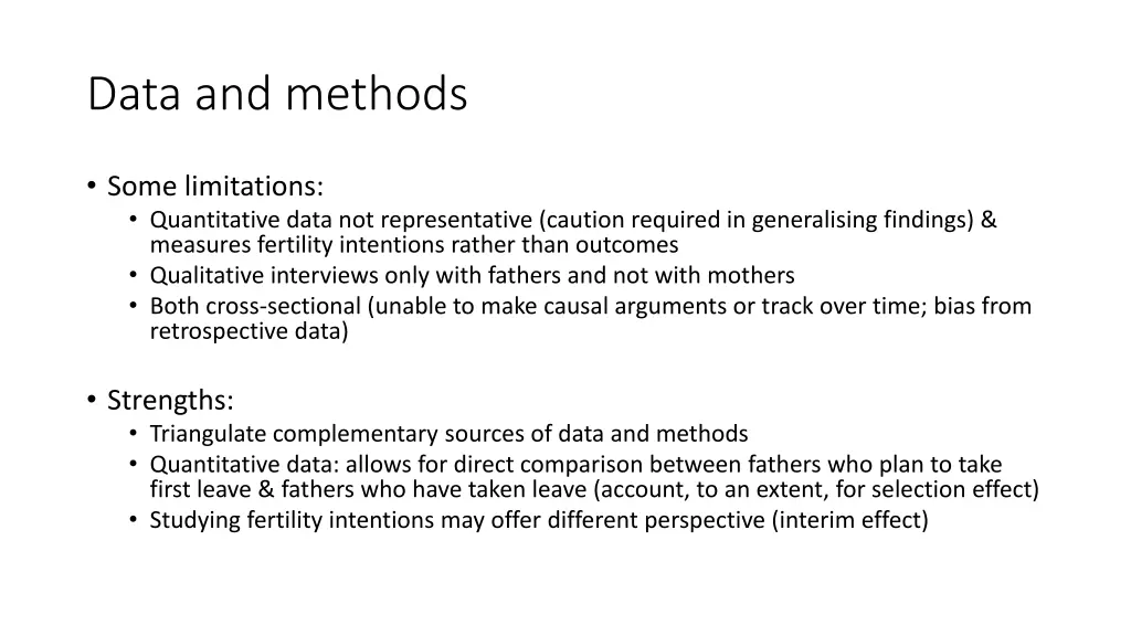 data and methods 1