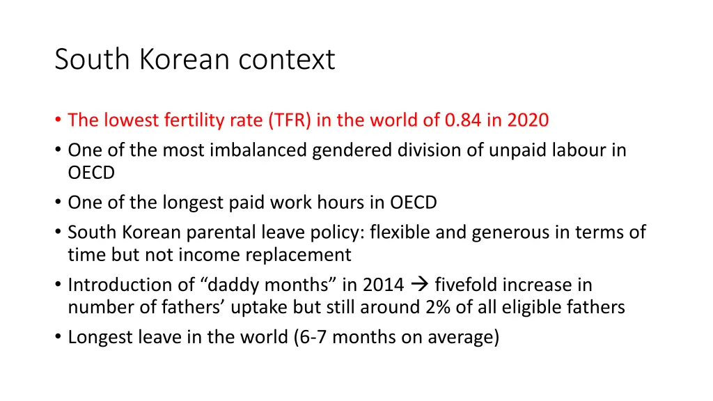 south korean context