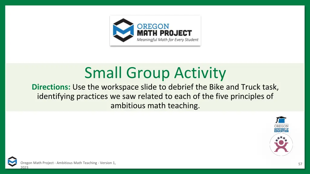 small group activity directions use the workspace 5