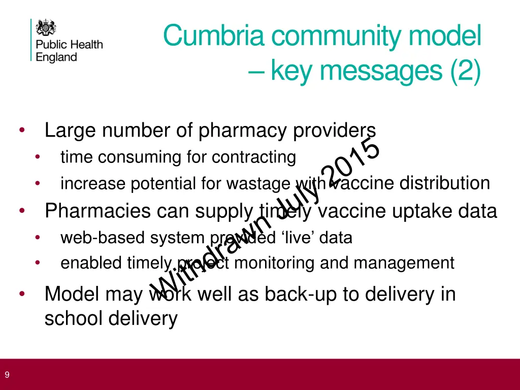 cumbria community model key messages 2