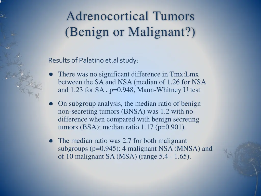 adrenocortical tumors benign or malignant 1