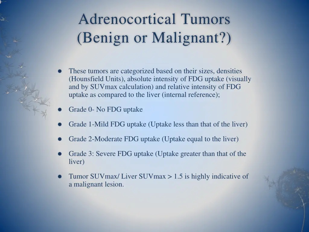 adrenocortical tumors benign or malignant