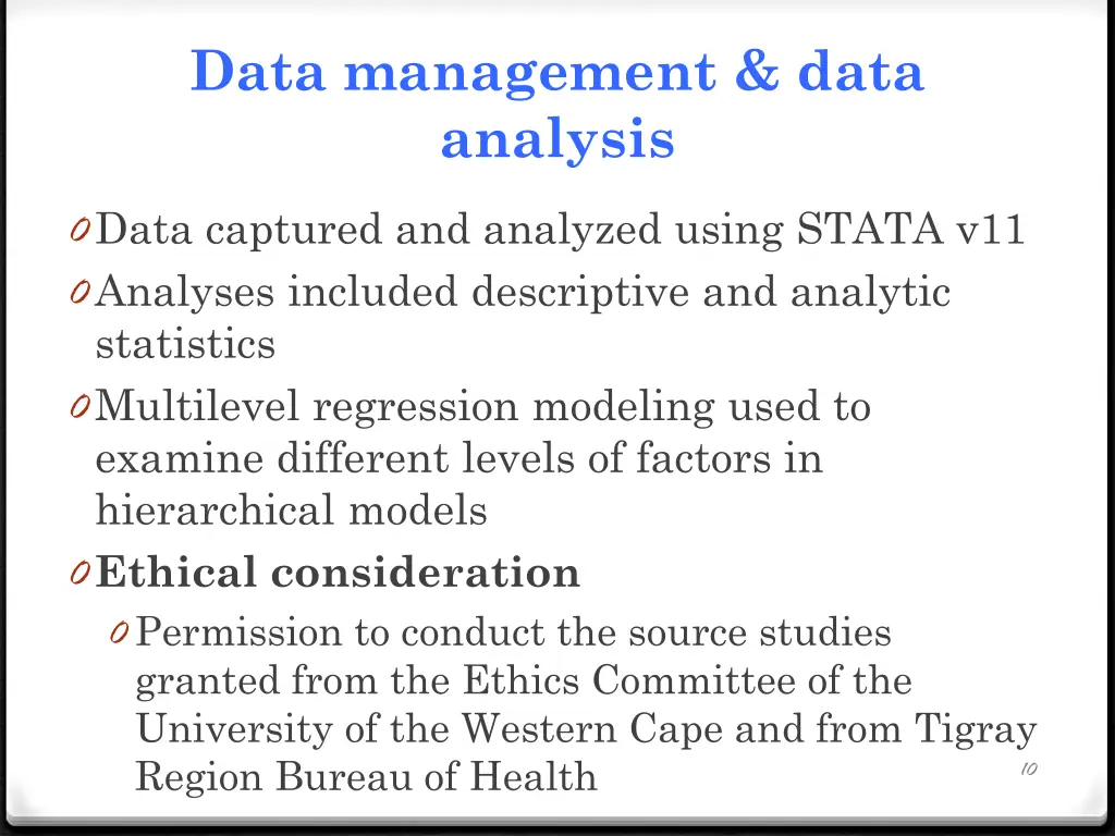 data management data analysis