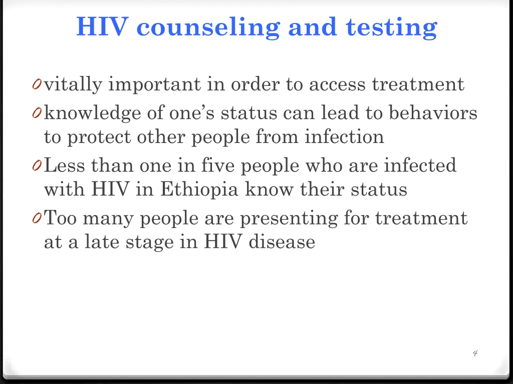 hiv counseling and testing