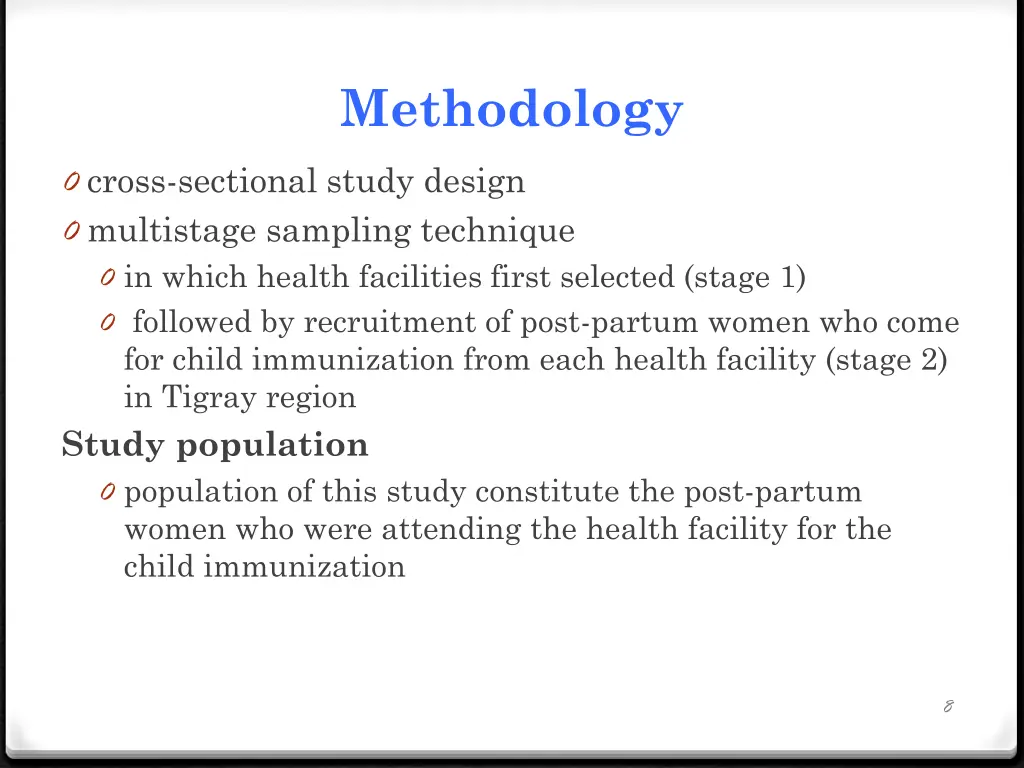 methodology