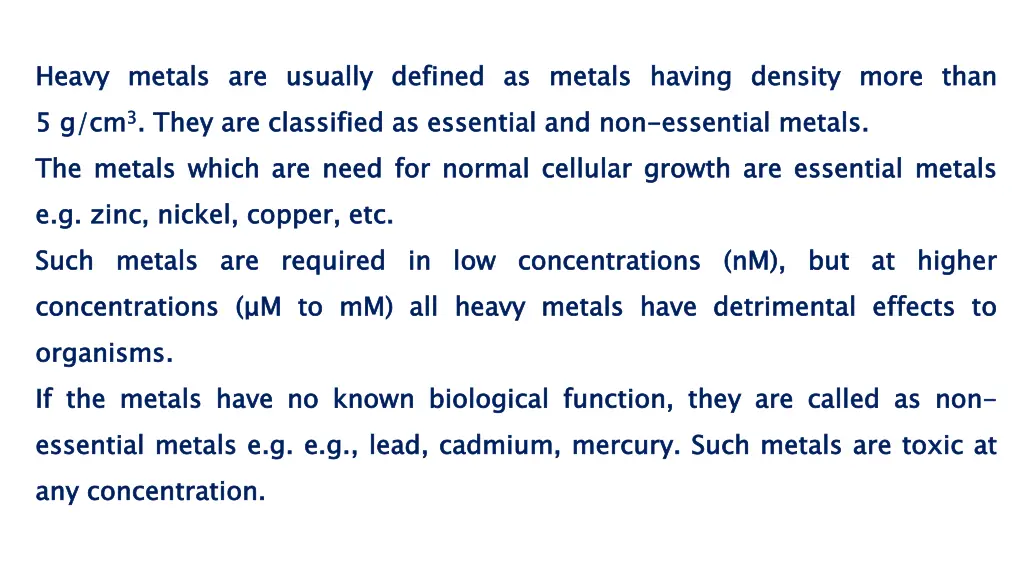 heavy 5 5 g cm the e e g g zinc such