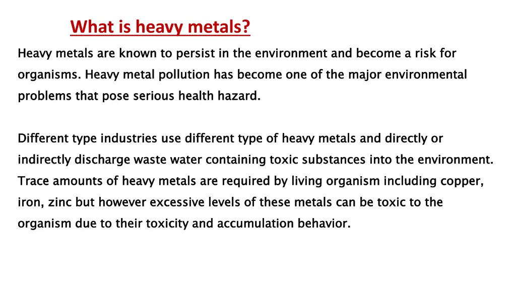 what is heavy metals