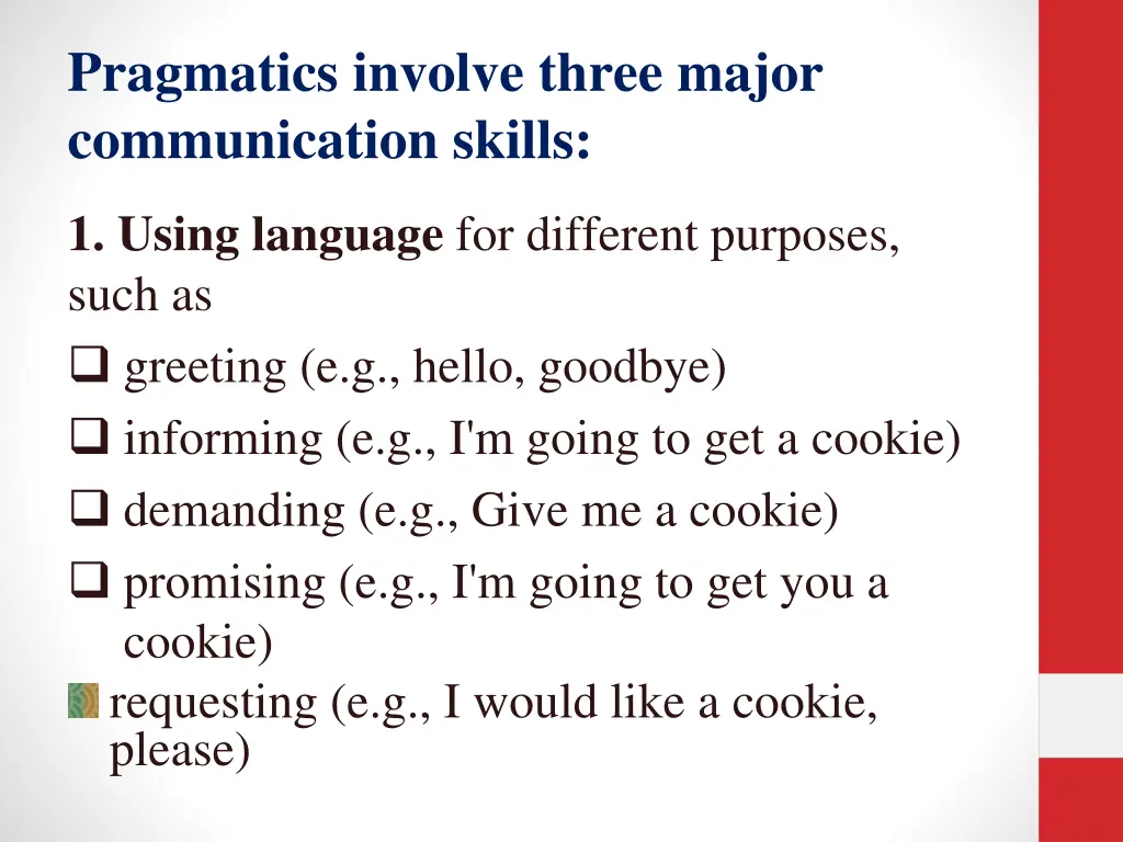 pragmatics involve three major communication