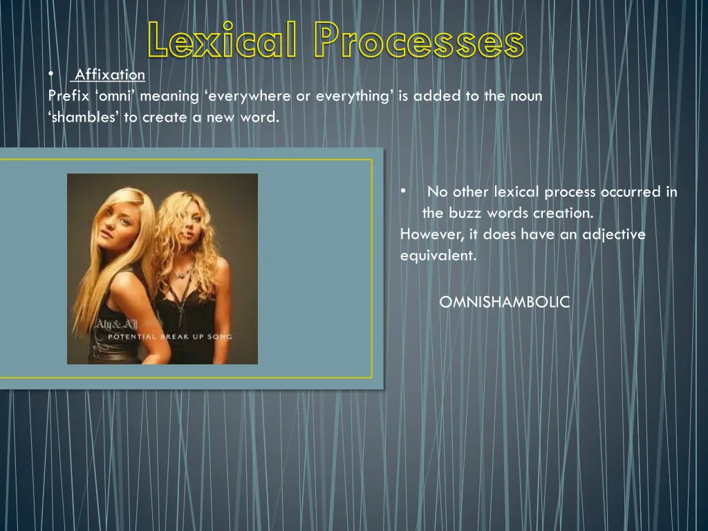 lexical processes