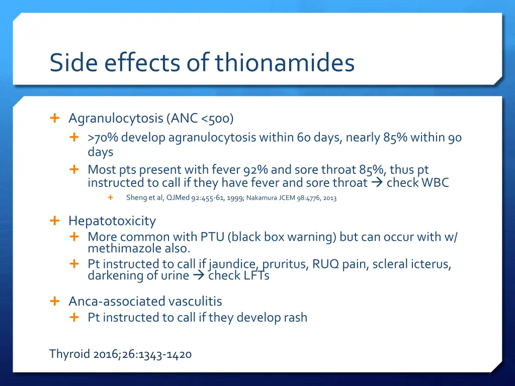 side effects of thionamides