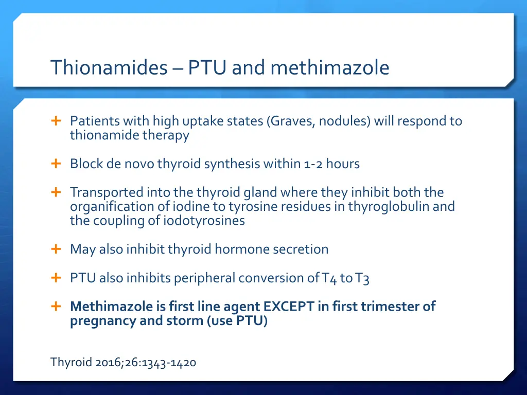 thionamides ptu and methimazole