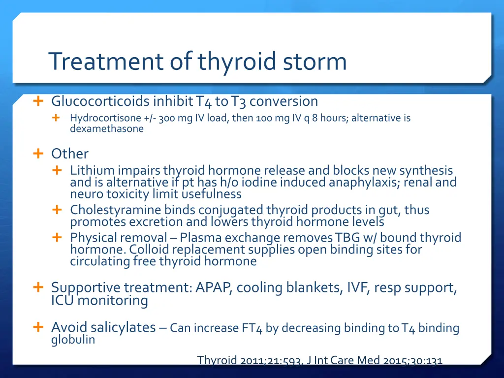 treatment of thyroid storm 2