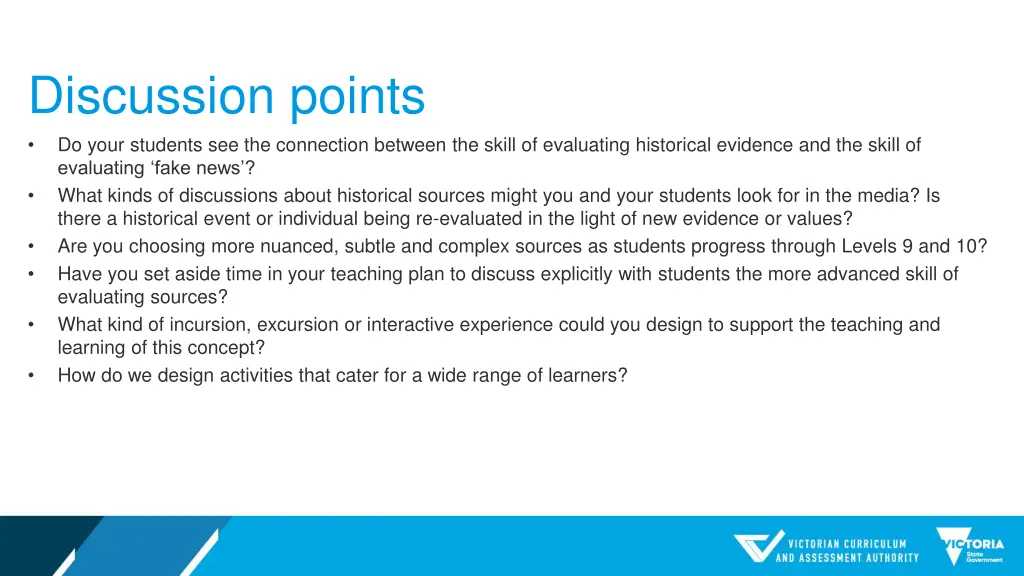 discussion points do your students