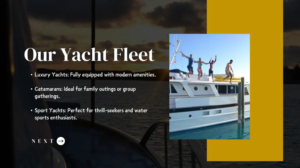 our yacht fleet