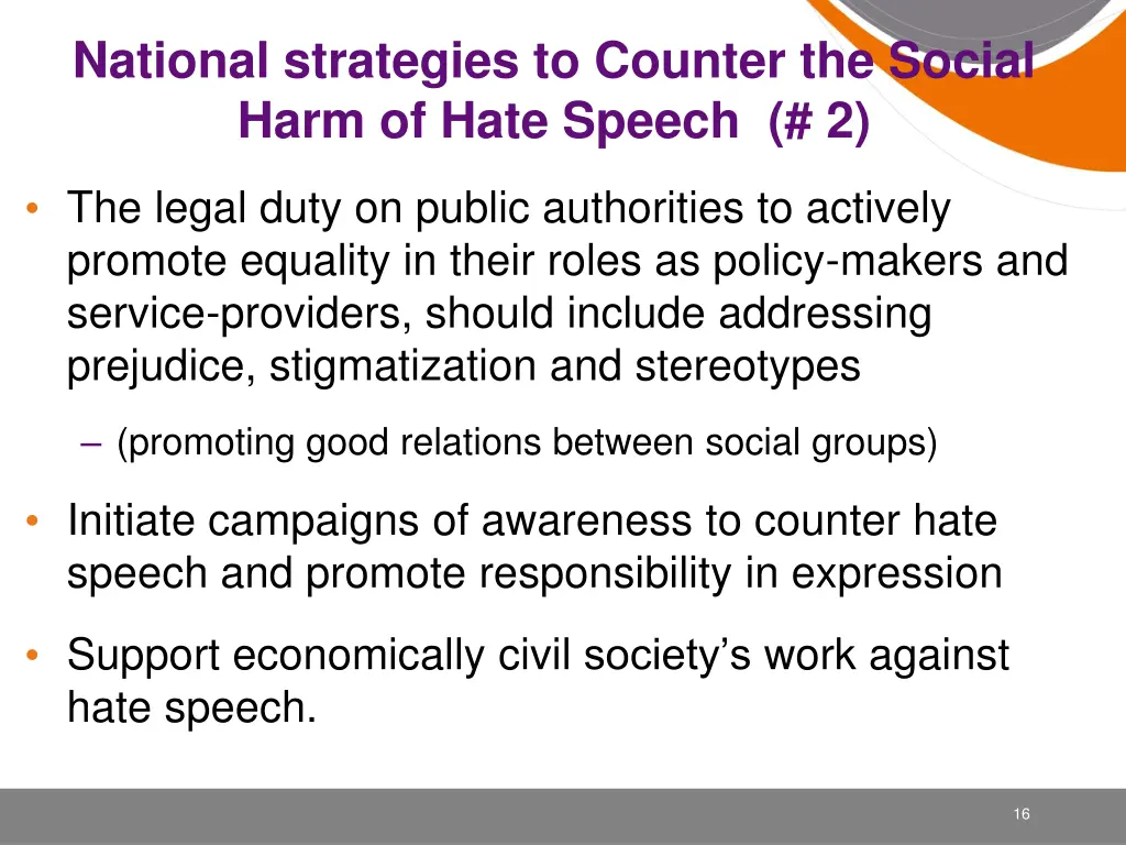 national strategies to counter the social harm 1