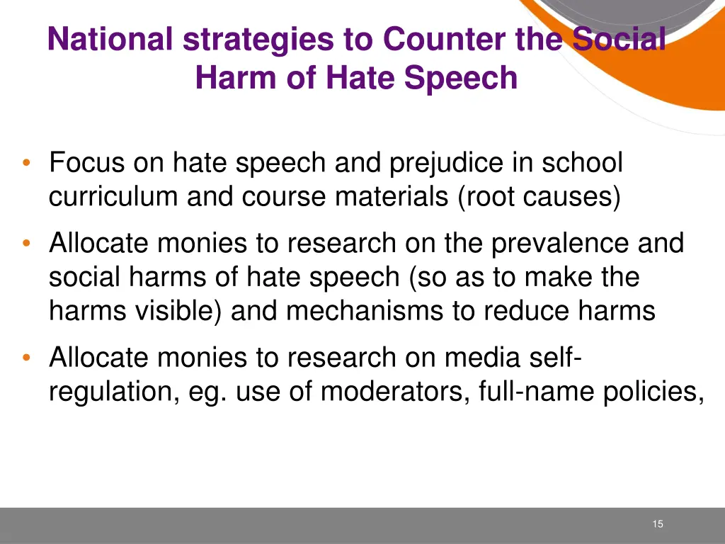 national strategies to counter the social harm