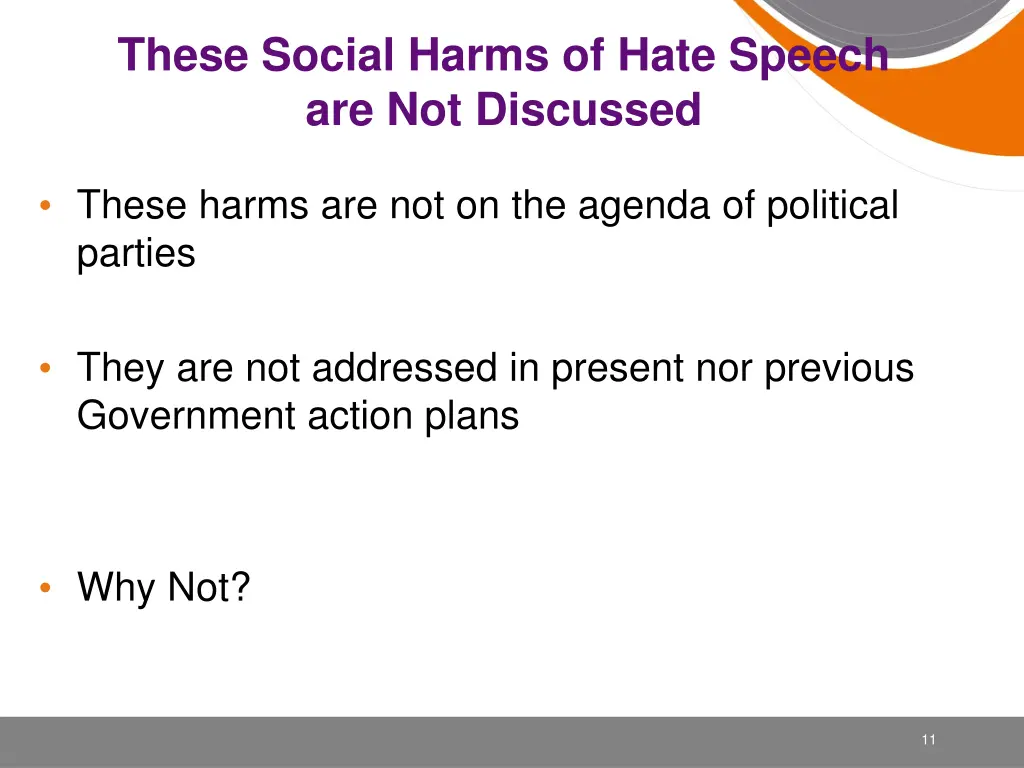 these social harms of hate speech