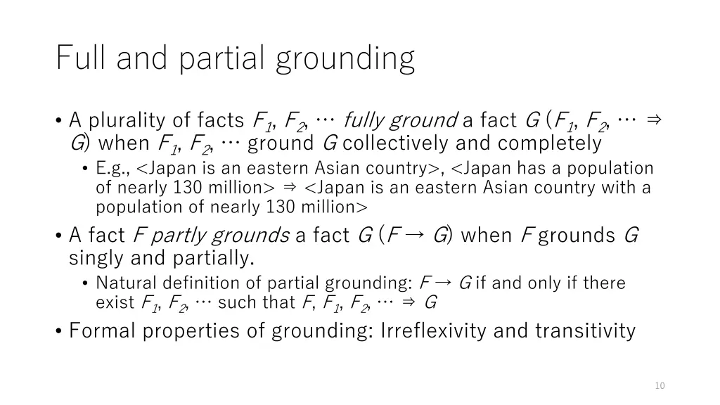 full and partial grounding