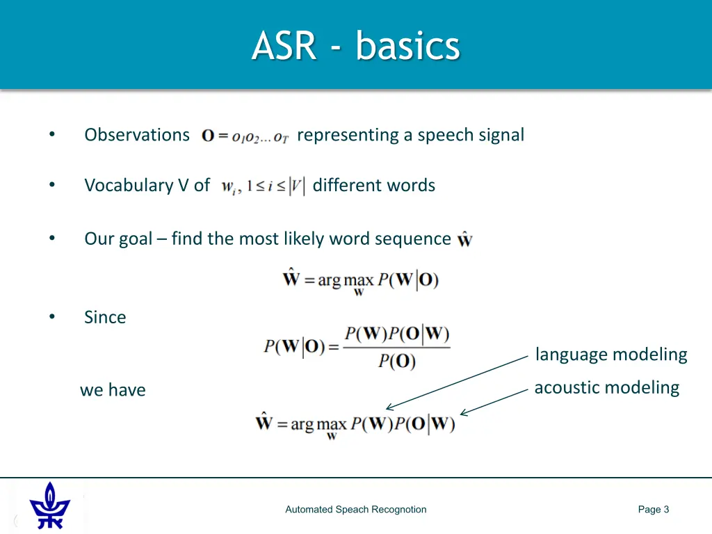 asr basics