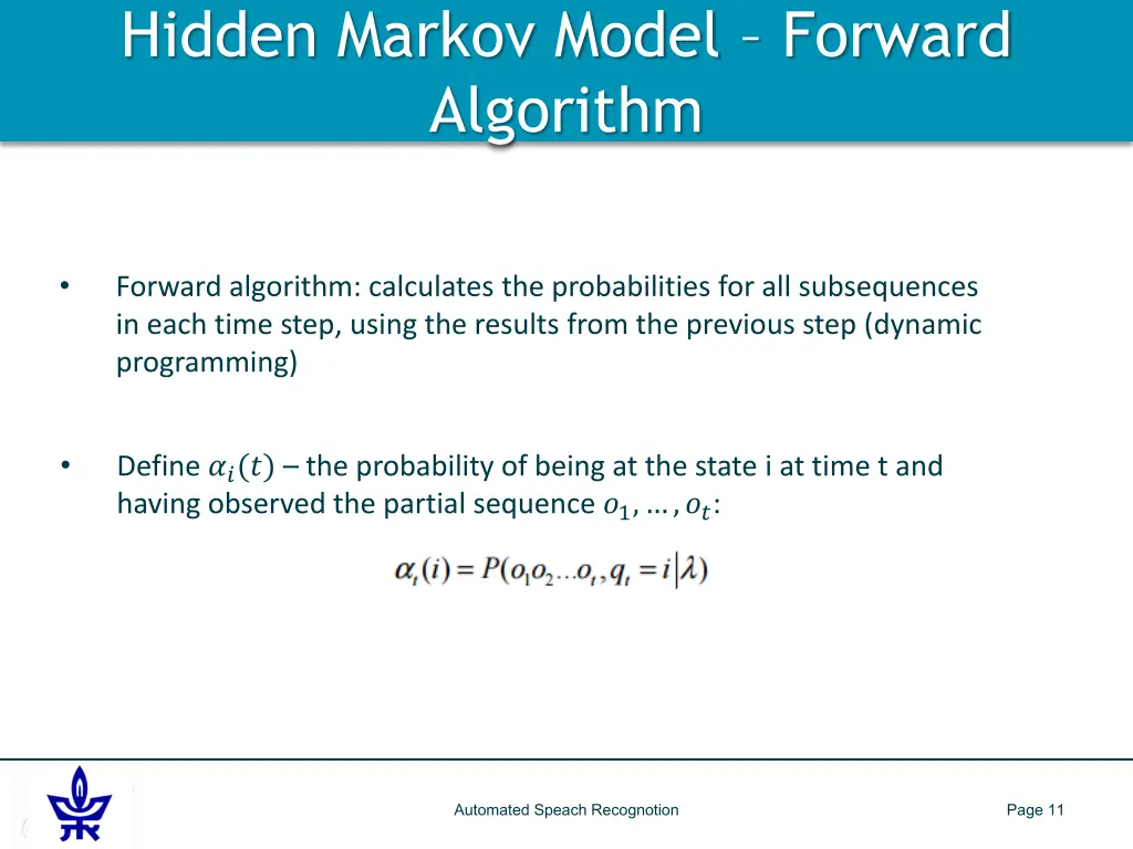 hidden markov model forward algorithm 2