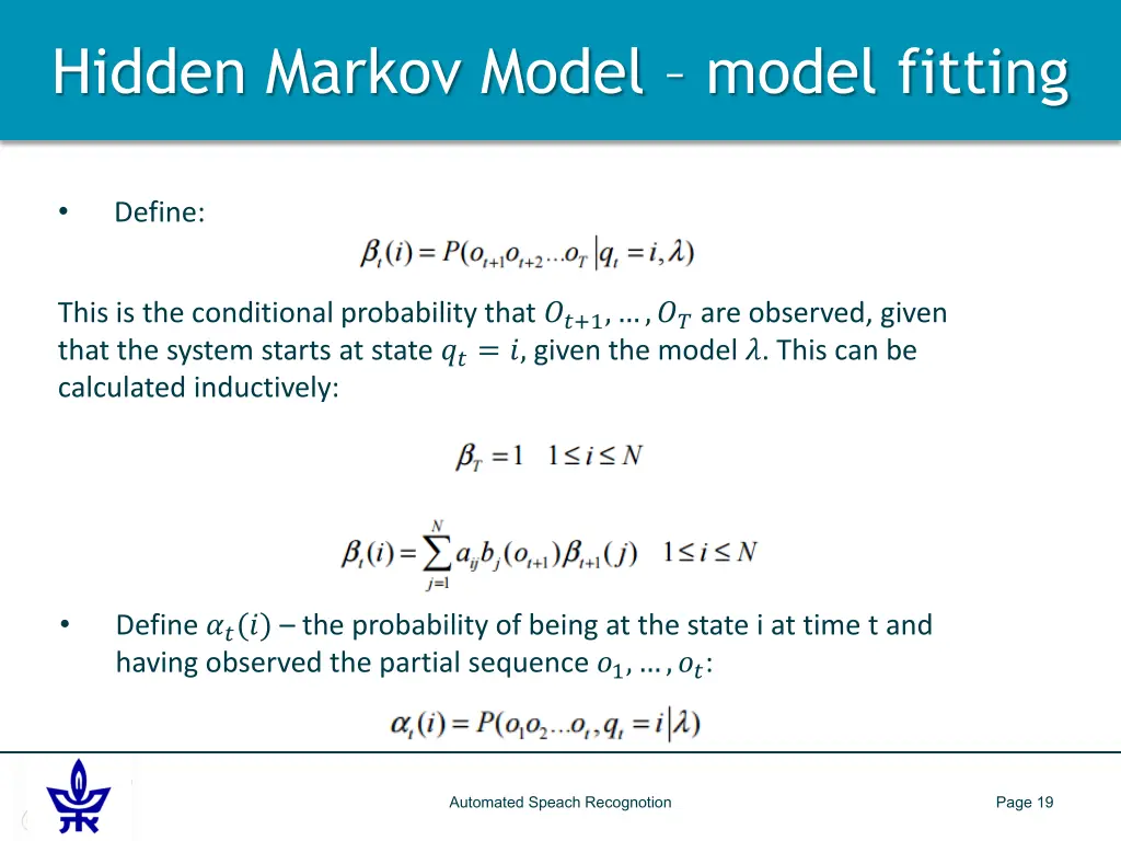 hidden markov model model fitting 1