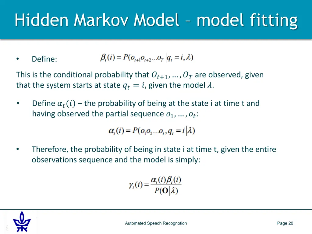 hidden markov model model fitting 2