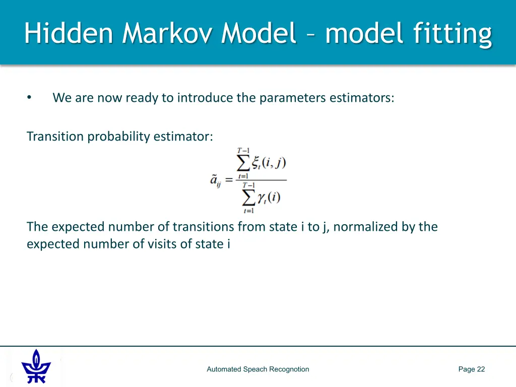 hidden markov model model fitting 4