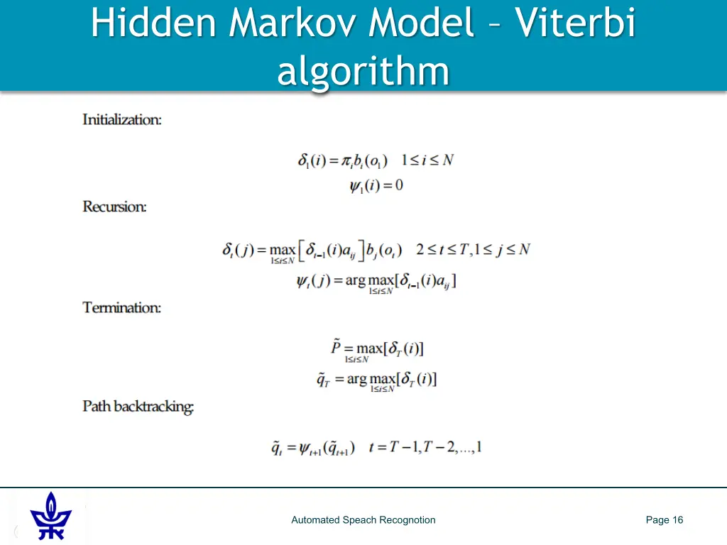 hidden markov model viterbi algorithm 2