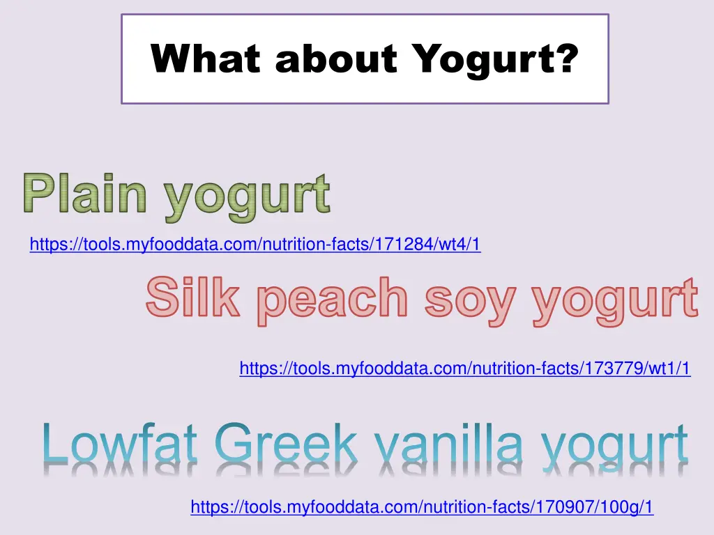 what about yogurt