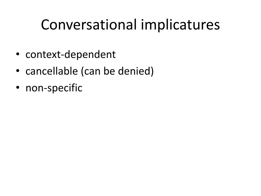 conversational implicatures 2